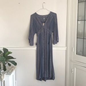 FREE PEOPLE DEIM COMBO DRESS
